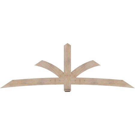 Ekena Millwork Davenport Smooth Timber Gable Bracket, Douglas Fir, 108"W x 36"H x 3 1/2"D x 5 1/2"F, 8/12 Pitch GBW108X36X0406DAV00SDF